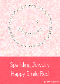 Sparkling Jewelry Happy Smile Red