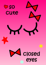 closed eyes***Pink