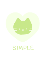 しんぷる ねこ 01 - イエローグリーン