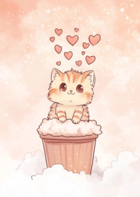 Cute fat cat round body_13