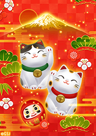 Good luck beckoning cat theme from Japan