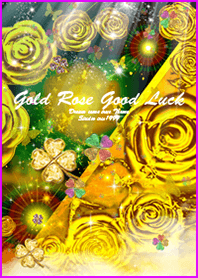 Gold Rose Good Luck1#
