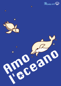 Theme of a dolphin "Amo l'oceano" #cool
