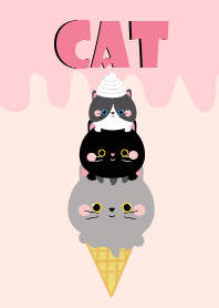 Cute Ice Cream Cat Theme