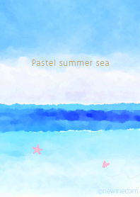 Pastel summer sea
