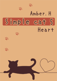 Simple cat No.5 Heart