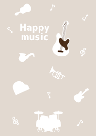 Happy music!! beige