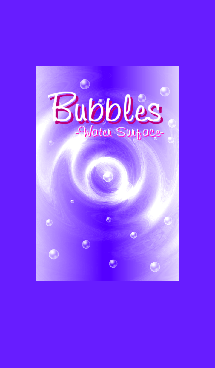 Bubbles-Water Surface-Purple