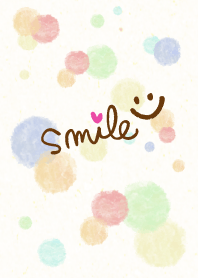 Smile heart smile-Dot Watercolor-joc