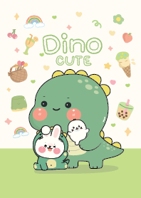 Dino & Rabbit Cute