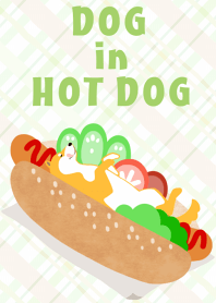 Dog in hot dog