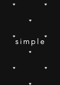 simple heart. black.