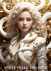White snake and gold  Lucky 37