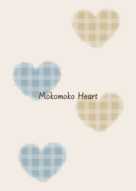 Mokomoko Heart -blue beige- Nordic 2