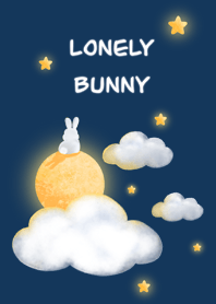 Lonely Bunny on the Moon