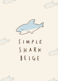Simple Shark Beige Line Theme Line Store