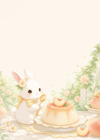 Citrine White Rabbit Peach Pudding