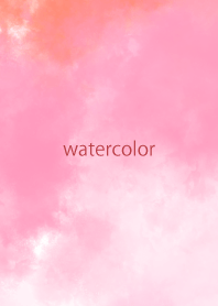 watercolor pink&orange 57