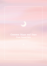 Crescent Moon and Star 5 /Natural Style