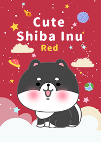 misty cat-Shiba Inu black Galaxy red