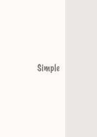 The Simple Beige No.1-01