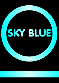 Sky Blue and Black theme