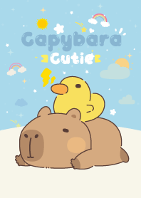 Capybara Cutie - Sky