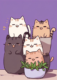Little cat and his gang