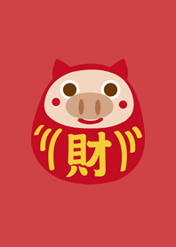 簡約小豬不倒翁