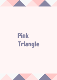 シンプルな形状 : ピンクトライアングル
