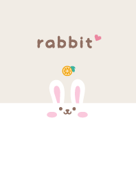 Rabbits. Orange - Brown