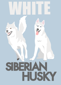 SIBERIAN HUSKY -WHITE-