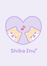 柴犬 音符 [紫色]