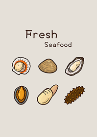 Interesting seafood(fog gray brown)