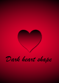 Dark heart shape - Red 3 -