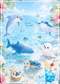 blue きらめく海の仲間たち