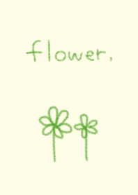 大人かわいいお花着せ替え(黄×緑２)