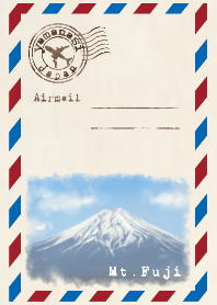 Airmail yamanasi Japan Mt.Fuji Ver.