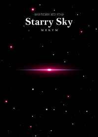 Starry Sky -RASPBERRY RED STAR-