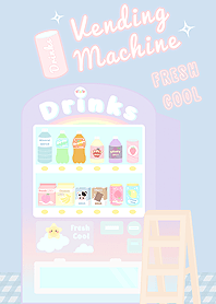 Fresh Cool Drinks Vending Machine สีม่วง
