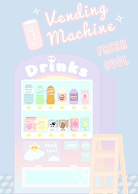 Purple Fresh Cool Drinks Vending Machine