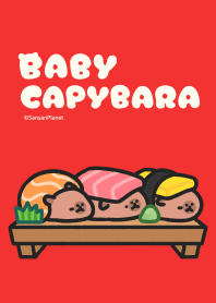 Sushi Baby capybara 2024 LET'S DRAW