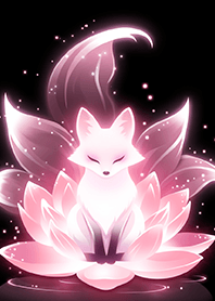 ⭐粉桃花光透九尾狐之境❤️