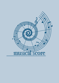 musicalscore Powder blue