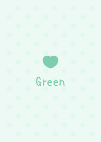Girls Collection -Heart dot- Green