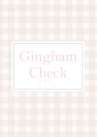 Gingham Check Natural -MEKYM-