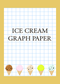 ICE CREAM GRAPH PAPER/DUSTY YELLOW