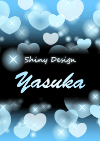Yasuka-Name-Light blue Heart