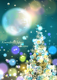 Christmas tree with rising money luck110