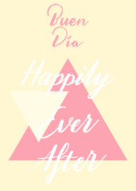 【手寫】 Happily Ever After - 香檳黃